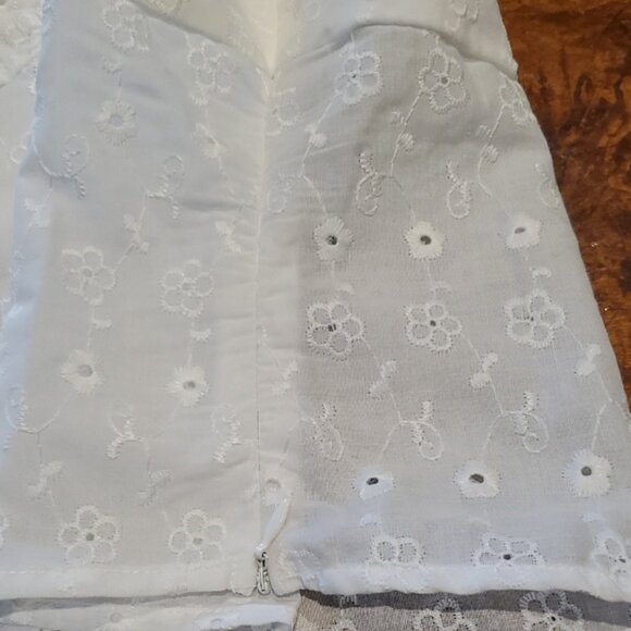 White Floral Lace Womens Top - Picture 7 of 7